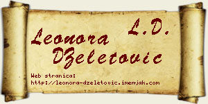 Leonora DŽeletović vizit kartica